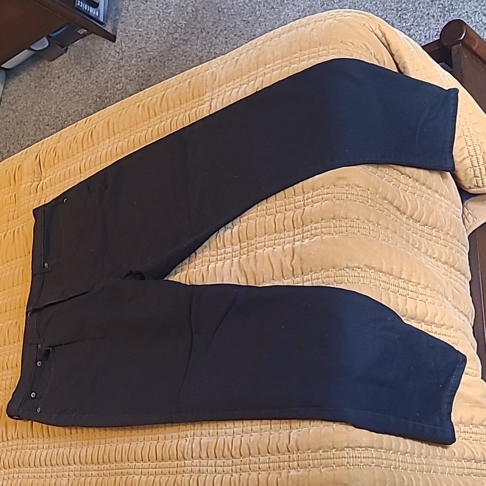NWOT Banana Republic skinny high rise black jeans 34/18W
